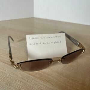 Daniel Swarovski S573 20 6053 23KT GP Sunglasses FRAMES ONLY Gold Gray